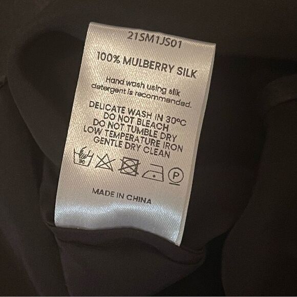 NWOT SILK MAISON Cross Halter Silk Jumpsuit In Black - Picture 15 of 16